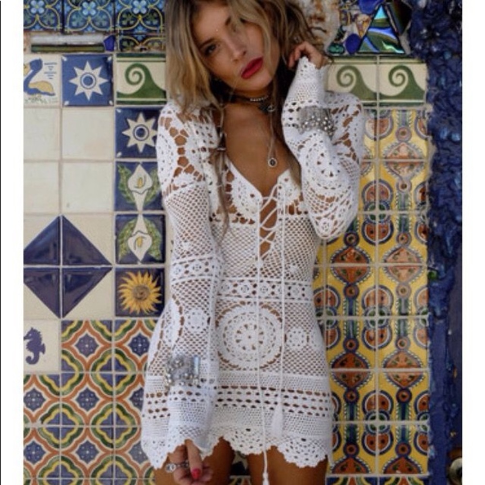 Rat and Boa Lace Dress SOLD